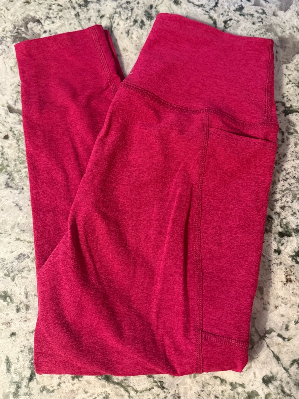 Spacedye Out Of Pocket High Waisted
Capri Legging - Dragonfruit-Sangria Size M